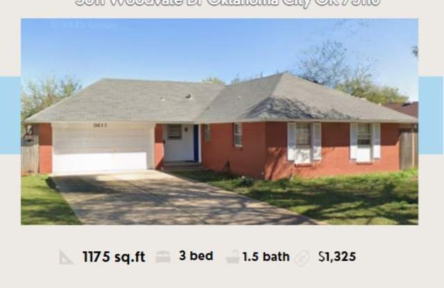 3611 Woodvale Dr - 3611 Woodvale Drive, Midwest City, OK 73110