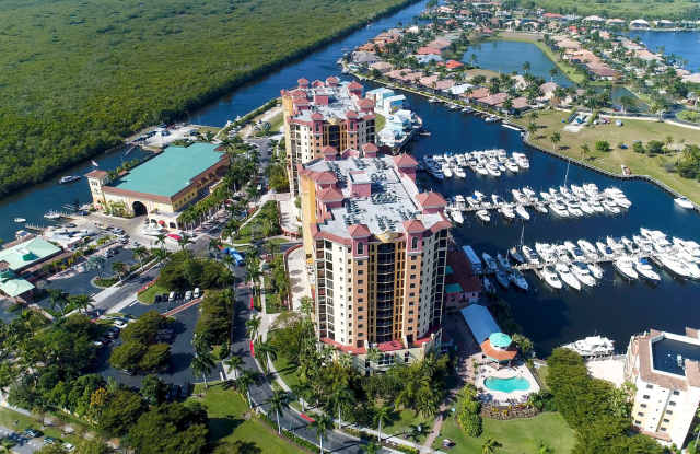 Fully Furnished 2 Bed 2 Bath Cape Harbour Resort Living 14th floor view of Harbor - 5793 Cape Harbour Drive, Cape Coral, FL 33914