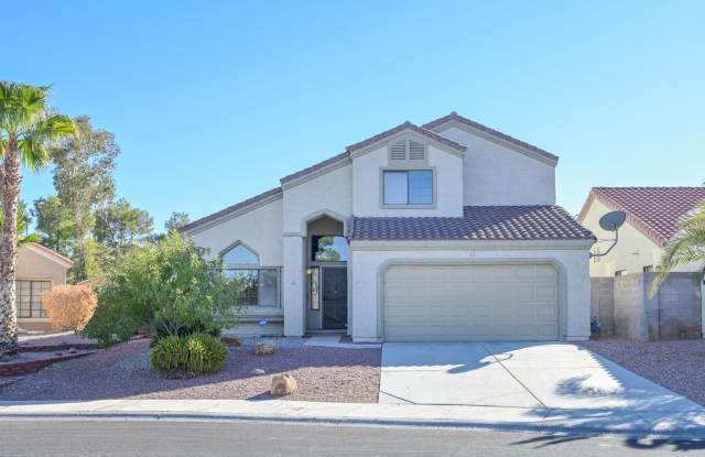 Green Valley!!! 3 bedrooms!!! Primary Bedroom downstairs!!! Low Maintenance desert landscape front  back!! Water Softener!! Zero Security Deposit option!!! - 10 Megan Drive, Henderson, NV 89074