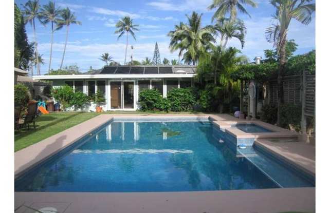 JULY 1, 2025 Large home with pool nestled on side-street two blocks from the beach in Kailua - 190 Kaha Street, Honolulu County, HI 96734