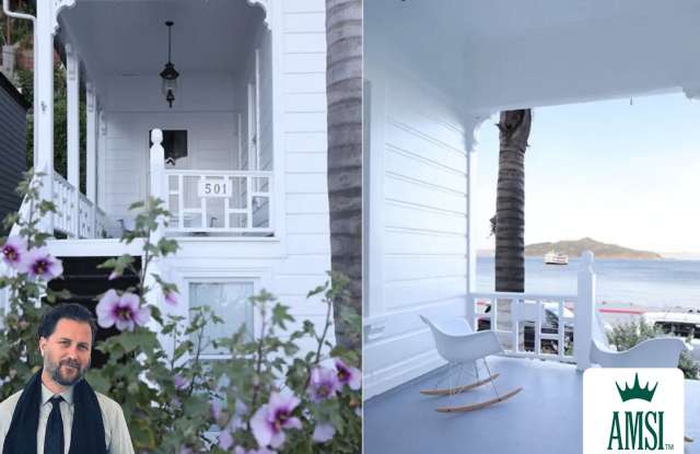 OPEN HOUSE SUN 4/19 Rare historic waterfront home in Sausalito w/bay views, water access, office/bonus room, washer/dryer and large front porch photos photos