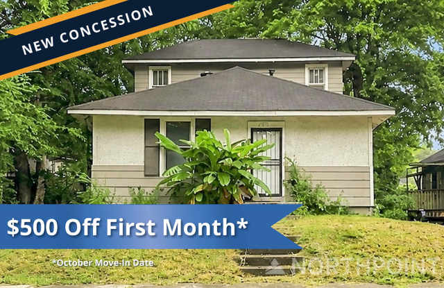 ** $500 OFF FIRST FULL MONTH ** 2-Bedroom, 1 Bath Single Family for Rent in Memphis, TN | Fenced backyard & Modern Kitchen Gallery 1