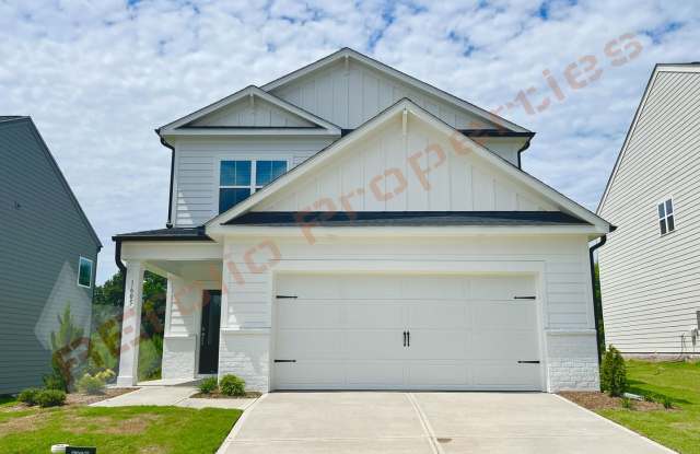 Brand-new 4-Bedroom, 3.5-Bathroom Home with a First-floor Primary Suite and Three bedrooms upstairs, plus a loft, screened porch, and 2-car garage in the Rowlands Grant community of Fuquay-Varina, available now. photos photos