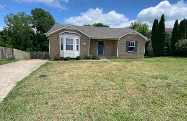 Cute Ranch Home Available Now - 1309 Jared Ray Drive, Clarksville, TN 37042