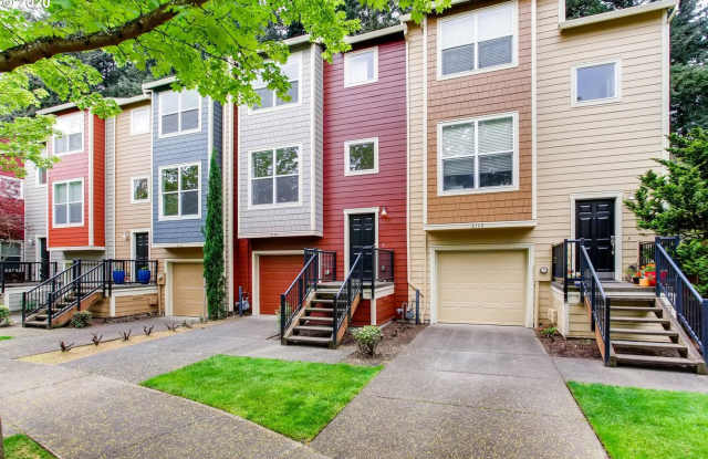 Forest-View Three-Level Townhome with Ensuite Bedrooms, Attached Garage  Fenced Yard - 2143 Northeast Sheffield Ave, Hillsboro, OR 97006