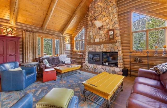 New to the market! Log home in Frisco! Look at the photos! Stunning home in the Reserve - 105 Windflower Lane, Frisco, CO 80443