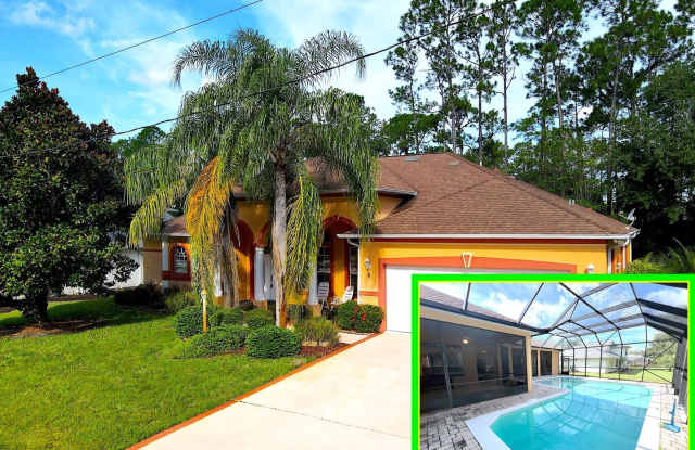 LOCATION, LOCATION!!! Spacious 3 Bed 3 Bath Partially Furnished POOL HOME for RENT! - 6 Ellsworth Drive, Palm Coast, FL 32164