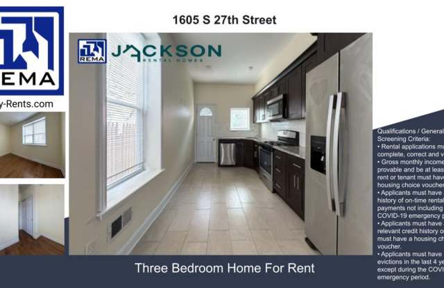 1605 S 27th St. 3 bedroom / 1.5 bathroom House Gallery 1