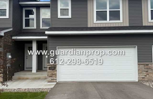 End Unit Luxury New Construction Townhouse Available Now, Lower Family Room, 4 Baths, Loft Area - 8877 Granite Court, Woodbury, MN 55129