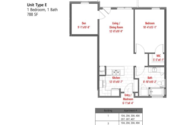 A Flexible Floor Plan That Adapts to You - One Bedroom with Den Apartment Gallery 3