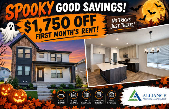 $1,750 OFF FIRST MONTH'S RENT! No Tricks, Just Treats! Spacious 4 Bed, 3 Bath Home in Farr West! Gallery 1