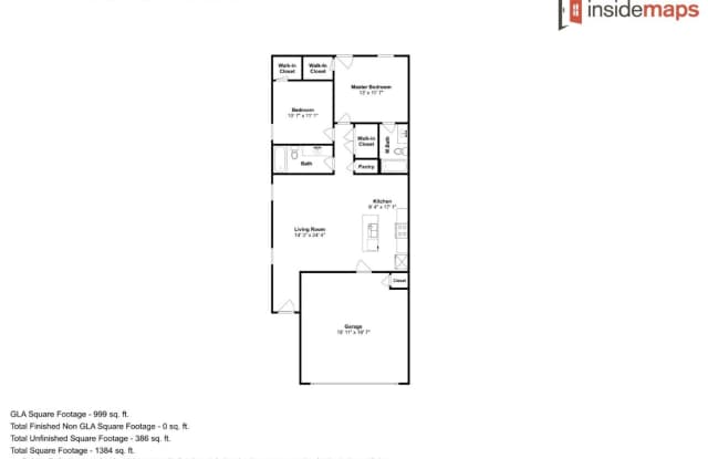 2 Bedrooms 2 Bathroom 2 Car Garage Duplex Close to Broadway Extension, a short distance from Edmond and easy access to downtown OKC Gallery 4