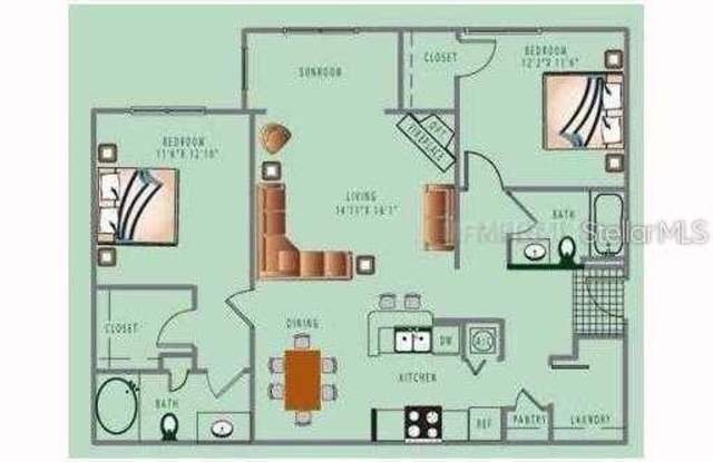 Well maintained condo in a GATED COMMUNITY with community POOL at heart of new Tampa Gallery 1