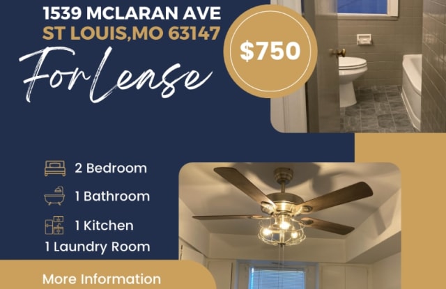 1539 Mclaran Ave - 1539 McLaran Avenue, St. Louis, MO 63147