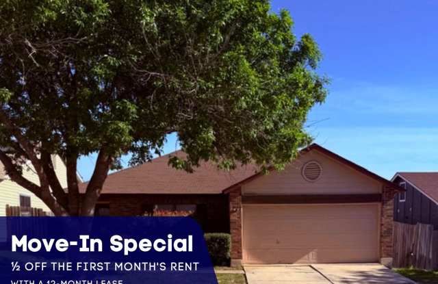 Move-In Special. ½ off the first full month's rent with a 12-month lease. - 7571 Longing Trail, Bexar County, TX 78244