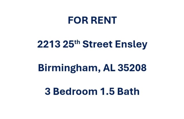 3-4 Bed 1.5 Bath -25th Street West -Birmingham, Alabama Gallery 3