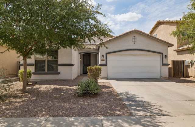 Great 3 bedroom split floor plan in Rogers Ranch, 2 car garage, Tile except in Bedrooms!!!  All appliances with pantry, Island and good storage!!!  Available NOW!!! Gallery 3