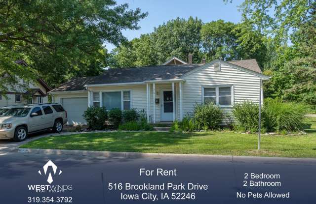 $1,750 | 2 Bedroom, 2 Bathroom House | No Pets | Available for August 1st, 2025 Move In! - 516 Brookland Park Drive, Iowa City, IA 52246