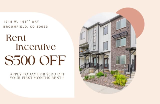 Immaculate, Well-Maintained 3 bed/3.5 Bath Townhome in New Community of Broomfield! Main Level Bedroom and Bathroom! Close to Parks, Trails, Shopping, Dining, Entertainment and More! - 1918 West 165th Way, Broomfield, CO 80023