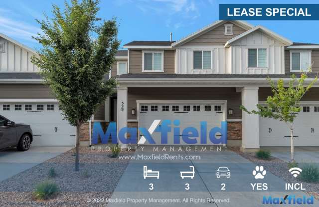 LEASE SPECIAL - 3BD, 2.5 BA, 2GA Draper townhome with super fast fiber internet photos photos