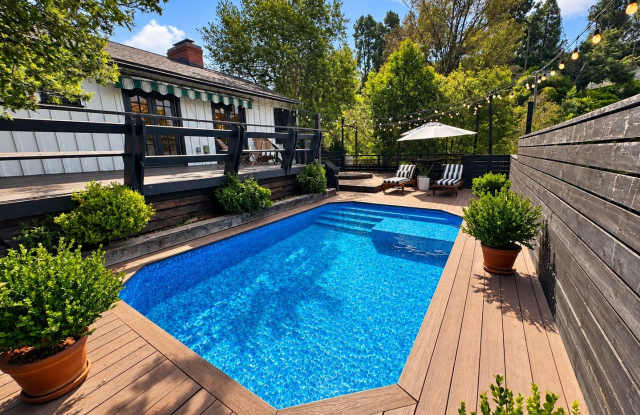 Gated Lauren Canyon Farmhouse Retreat with Saltwater Pool, Spa Deck & Canyon Views! Gallery 3