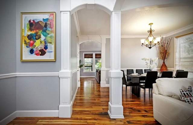 * FULLY FURNISHED * -3 levels, 7 bedrooms , lower level apartment with separate entrance *Home backs to green space ! Gallery 4