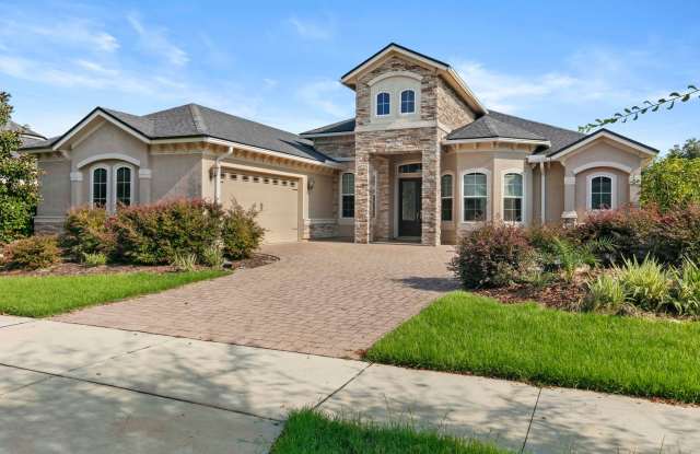 Newly built single-family house in Oakmont community with 4 bedrooms, 3 bathrooms, plus an office room. - 11192 Southwest 34th Road, Alachua County, FL 32608
