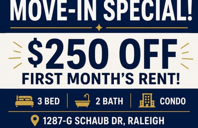 Three bedroom, 2 bath condo in Raleigh-$250 off first month! Gallery 3