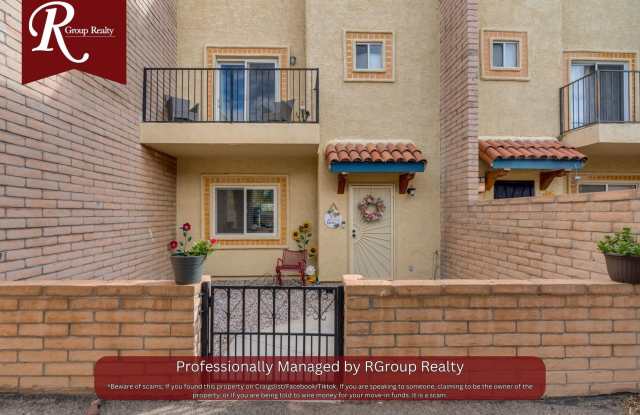 Spacious 3BR/3BA Tucson Home with Private Balcony & Fenced Yard | 3516 S Mission Rd #3 Gallery 1