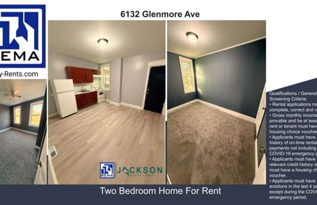 6132 Glenmore Ave., 2 bedrooms, 1 bathroom for $1,299/month Gallery 1