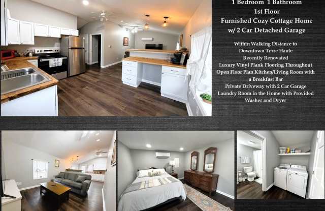 Now Accepting Applications for a Cozy Cottage Style, 1st Floor, 1 Bd 1 Bath Furnished Home at 512 S. 6th St. photos photos