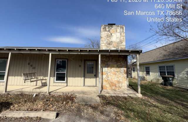 640 Mill Street - B - 640 Mill Street, San Marcos, TX 78666