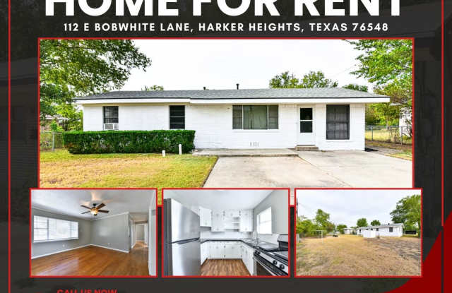 Newly Remodeled 3 Bedroom Home in Killeen! - 112 East Bob White Lane, Harker Heights, TX 76548 Newly Remodeled 3 Bedroom Home in Killeen! - 112 East Bob White Lane, Harker Heights, TX 76548