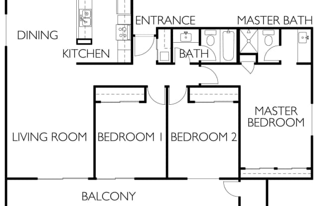 Cozy condominium in Blossom Valley. Hardwood floor, dishwasher, balcony. Gallery 4