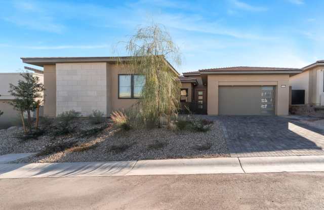 Modern One-Story Home with Pool, Quartz Kitchen, Fireplaces, and Custom Closets photos photos