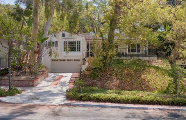 Private Los Feliz Retreat with In-Ground Spa, Terraced Grounds & Attached Garage Gallery 1
