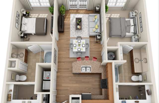 2 Bed / 2 Bath - Village Floorplan - Leasing for Fall 2023 photos photos
