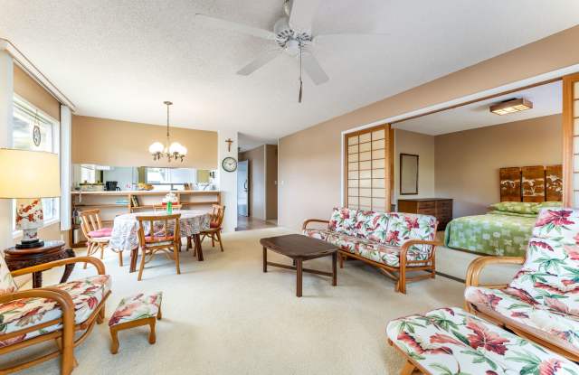 Lakeside, fully furnished, two bedroom, one bath townhome with enclosed garage. - 569 Keolu Drive, Honolulu County, HI 96734