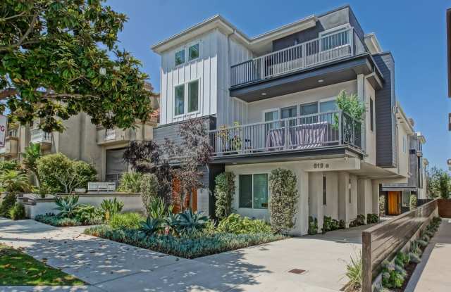 Custom, Furnished or Unfurnished Modern  Spacious Tri-Level Home w/ Amazing Great Room Living Space, 4 Balconies/Decks, Ocean Views  2-Car Garage Close to Schools, Restaurants, Shopping  Just 4 Blocks to Beach! - 519 North Gertruda Avenue, Redondo Beach, CA 90277
