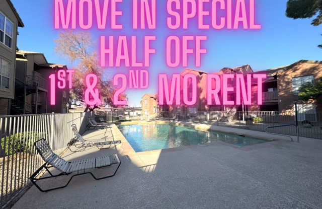 ***MOVE IN SPECIAL: HALF OFF FIRST & 2ND MO RENT***Tempe 1 Bed Condo with Granite Counters, Pool & Covered Parking - Pets Welcome Gallery 1