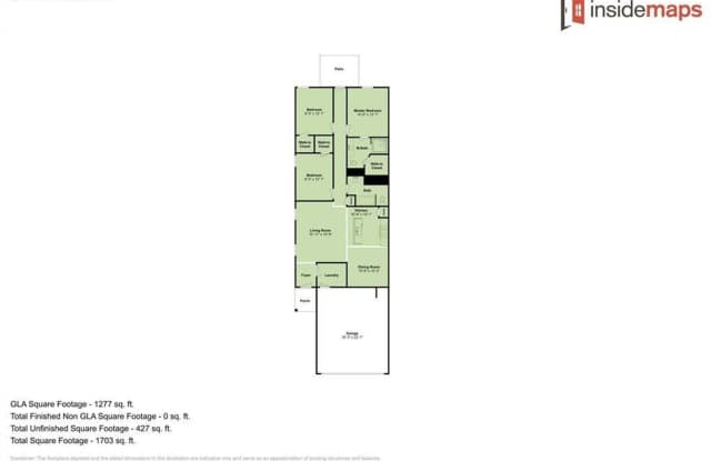 Luxury 3 Bedroom 2 Bathroom Duplex with 2 Car Garage in Piedmont Schools- Park and Basketball Court Gallery 4