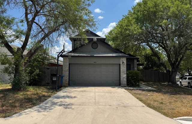 LOVELY 3 BEDROOM 2 BATH HOME IN SPRING CREEK SUBDIVISION*2 CAR GARAGE*NEISD SCHOOLS*FRESH INTERIOR PAINT*NEW FLOORING*FIREPLACE IN LIVING*MASTER BEDROOM DOWNSTAIRS*STOVE/RANGE  DISHWASHER*CENTRAL HVAC*DECK IN BACK*FLORIDA ROOM photos photos