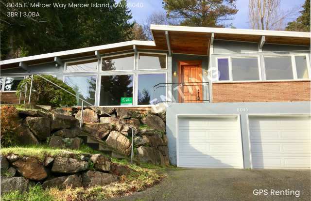 Elegant South Mercer Island Home with Lake Washington Views - 8045 East Mercer Way, Mercer Island, WA 98040