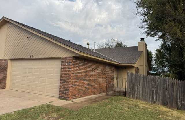 completely remodeled 2 bed, 2 bath with a 2-car garage duplex near 12th Street and I-35 - 113 Northeast 21st Street, Moore, OK 73160