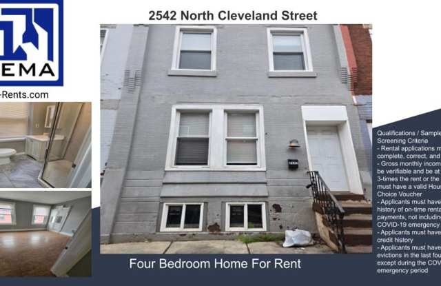 NEW LISTING!!! RENOVATED 4BD/2BATH HOME, CONTACT FOR TOUR!!! [PHA READY] - 2542 North Cleveland Street, Philadelphia, PA 19132