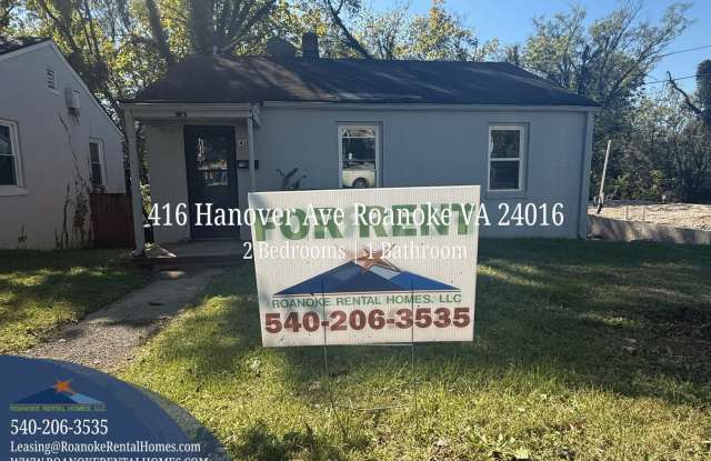 416 Hanover Ave Roanoke VA 24016 - 2 Bedroom|1 Bathroom $975 Gallery 1