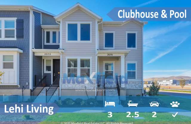 Great Townhome in Lehi - 3BD - 2BTH - 2GAR - Clubhouse Pool. photos photos Great Townhome in Lehi - 3BD - 2BTH - 2GAR - Clubhouse Pool. photos photos