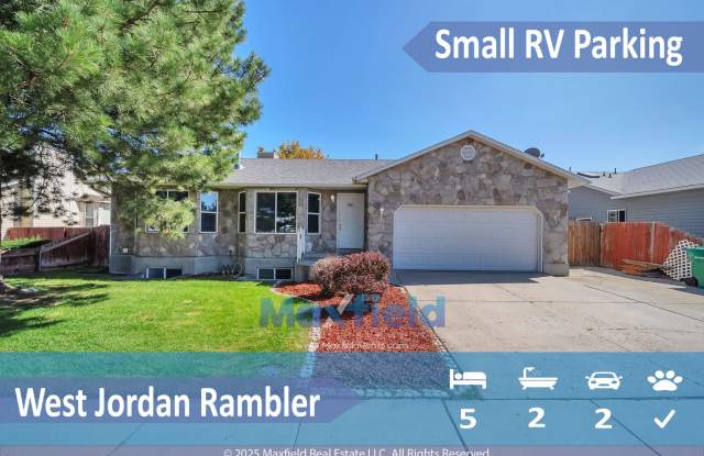 West Jordan Rambler 5 BD 2 BA 2 GA - 8301 South 4800 West, West Jordan, UT 84088