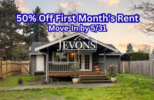 50% off on the first full month's rent if the move-in occurs by 5/31. photos photos