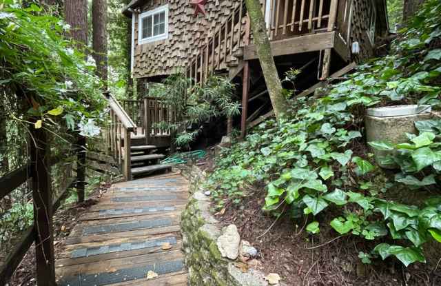 One bedroom Private Hilltop home washer, dryer, decks, redwoods photos photos
